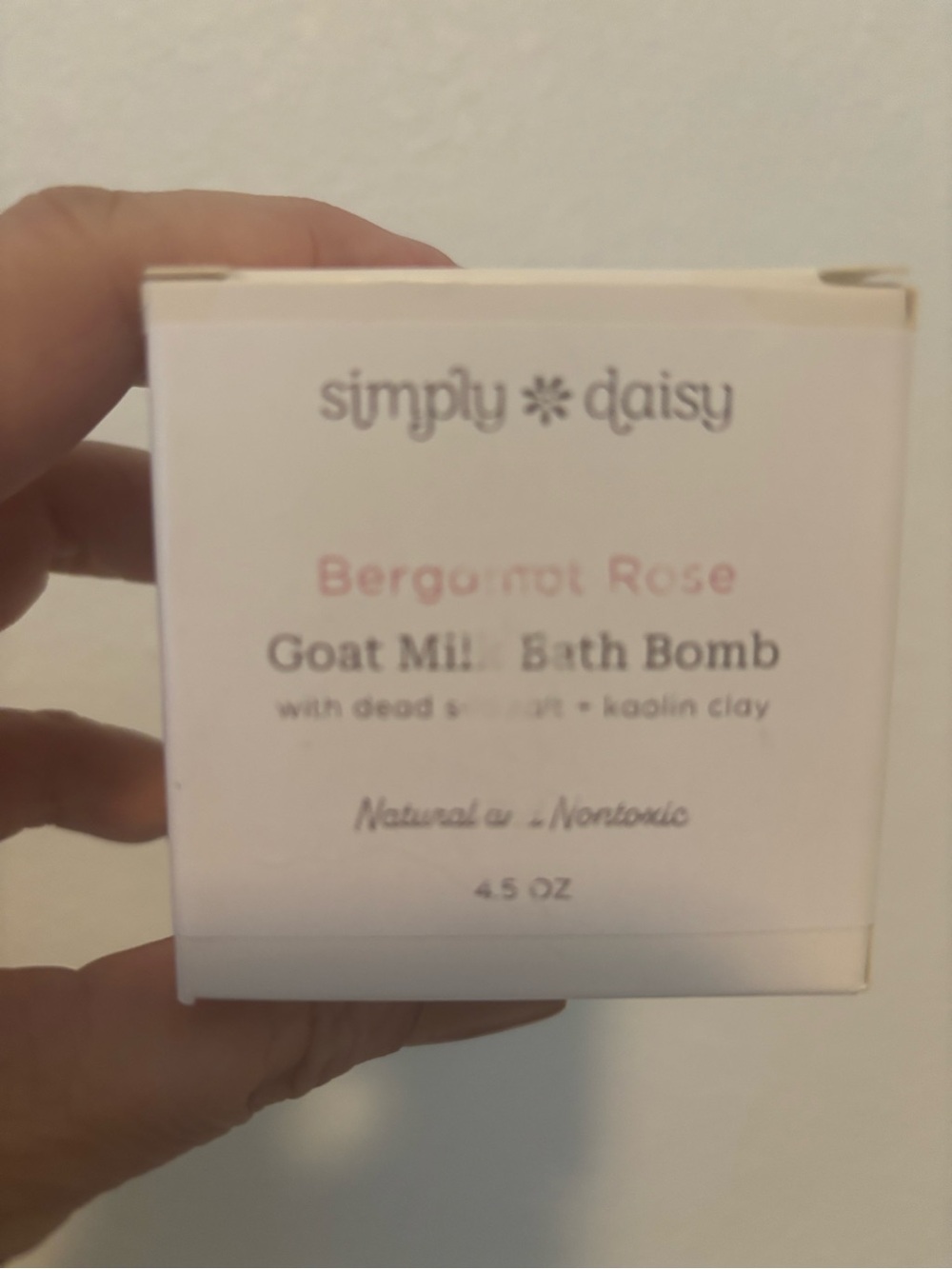 Natural Handmade Bergamot Rose Goat Milk Bath Bomb - Boxed NEW ITEM Final Sale
